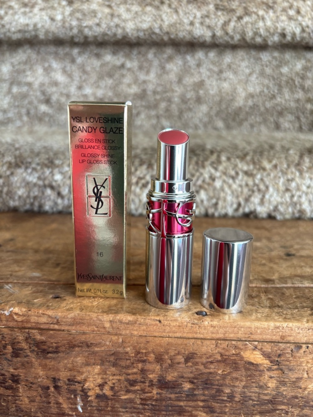 Yves Saint Laurent LoveShine Candy Glaze Glossy Lipstick - Pink
